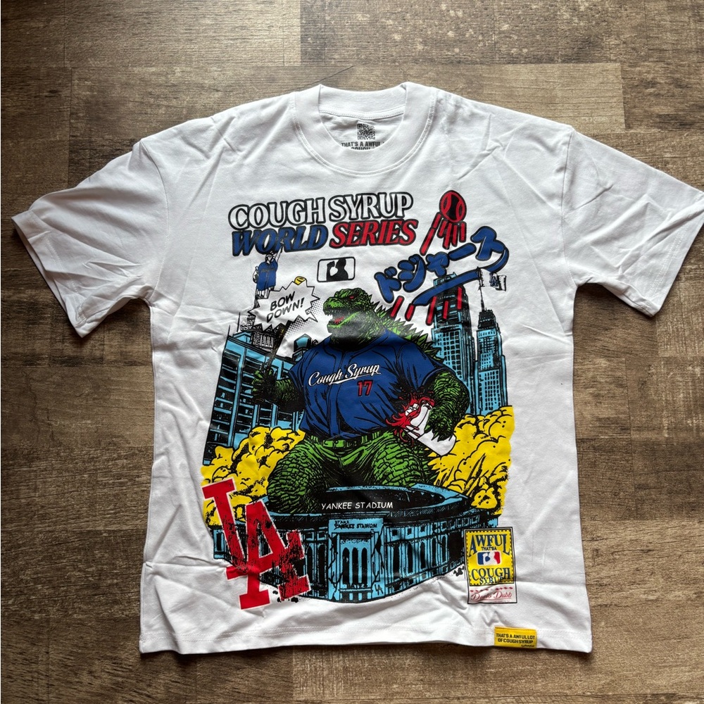 Awful Lots Of Cough Syrup World Series Graphic Tee